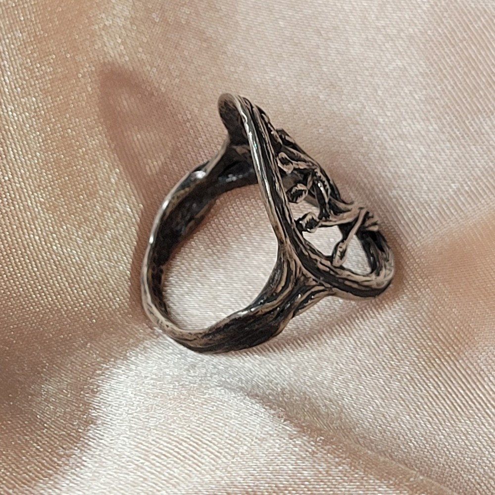 Sajen Sterling Silver Tree of Life Ring Size 6.5 Nature Design 925 4.3g - Picture 7 of 9